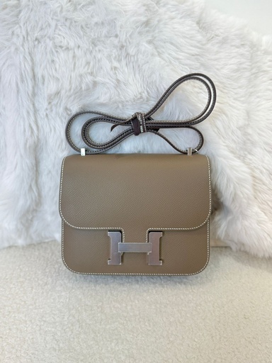 [榕] Hermes mini c 大象灰銀扣  epsom B 榕